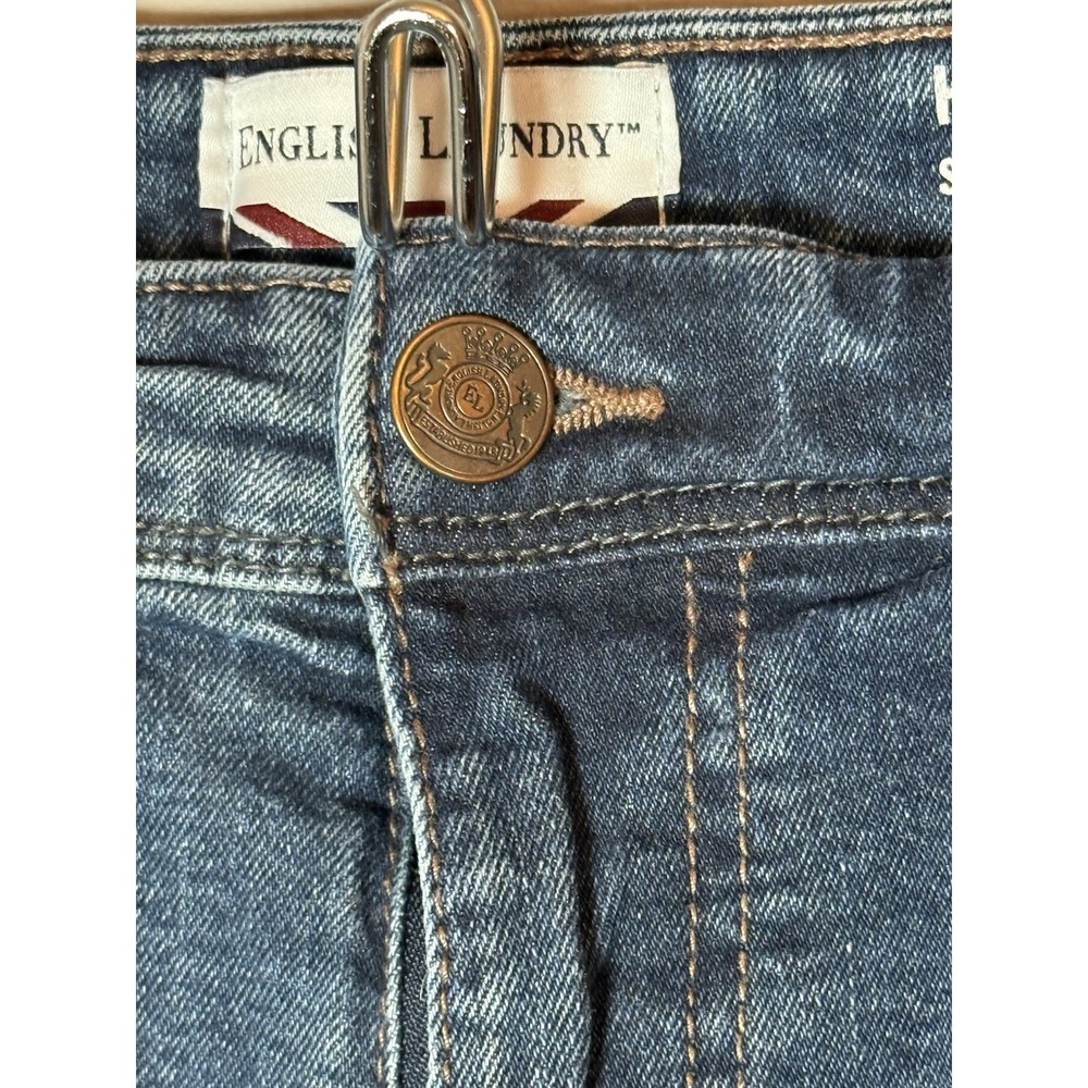 English Laundry Jeans Men 36x32‎ Blue Medium Wash Cotton Harrow Straight fit - Picture 3 of 5